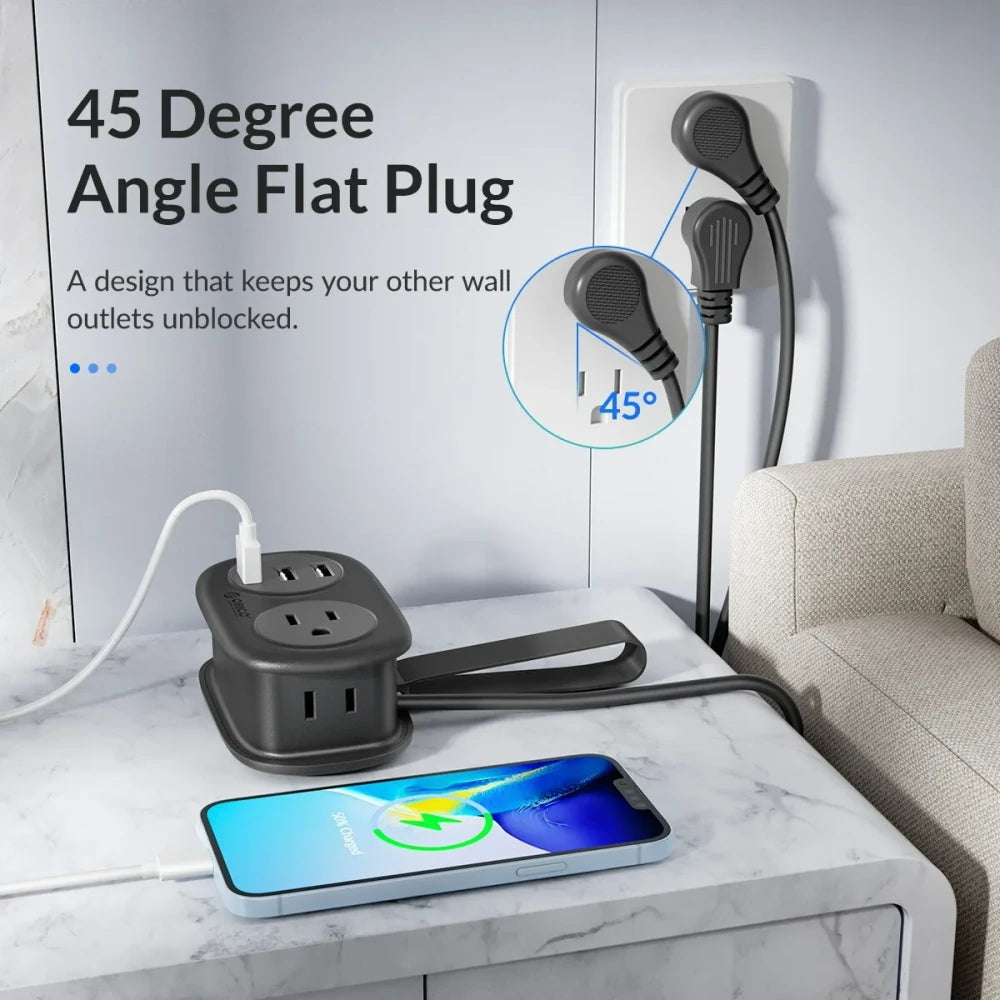 Ultra Portable Travel Power Strip