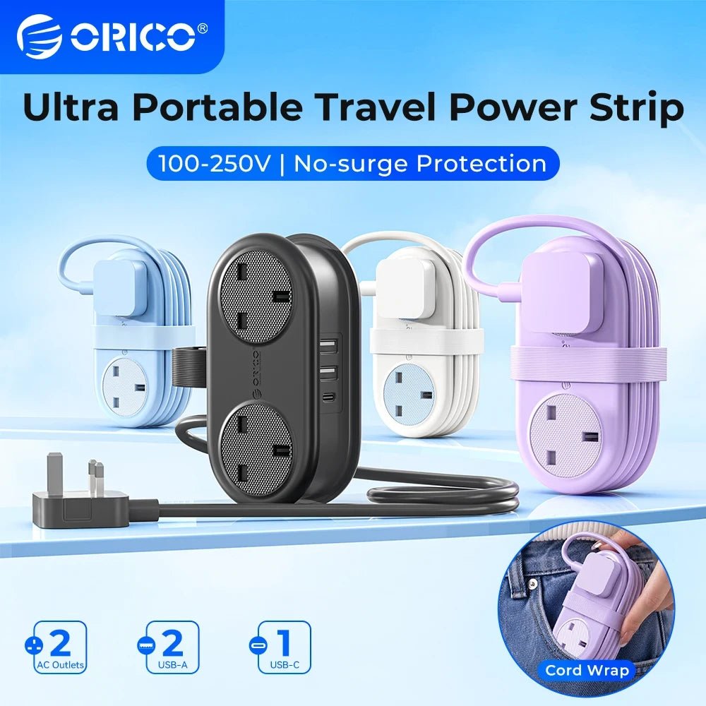Ultra Portable Travel Power Strip