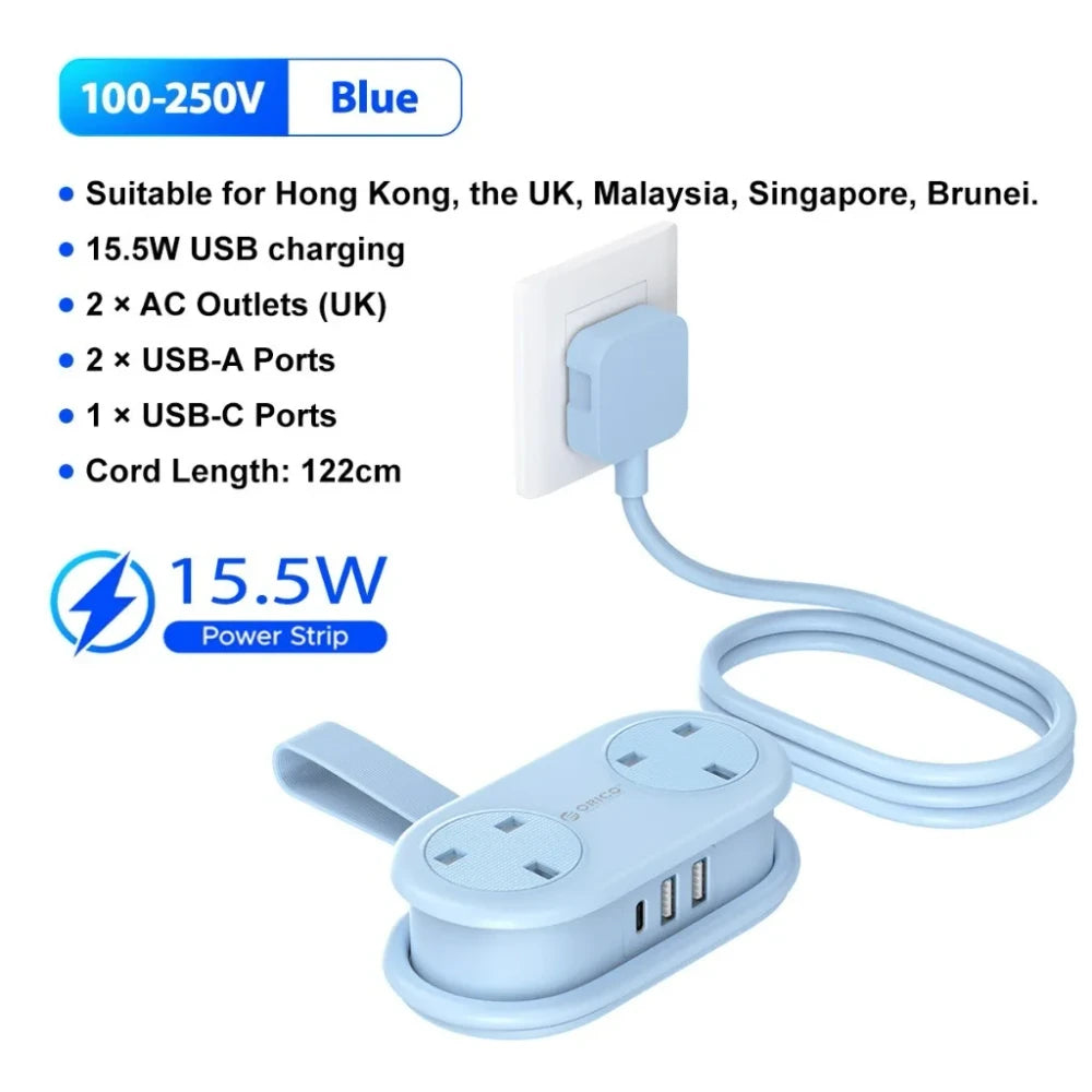 Ultra Portable Travel Power Strip