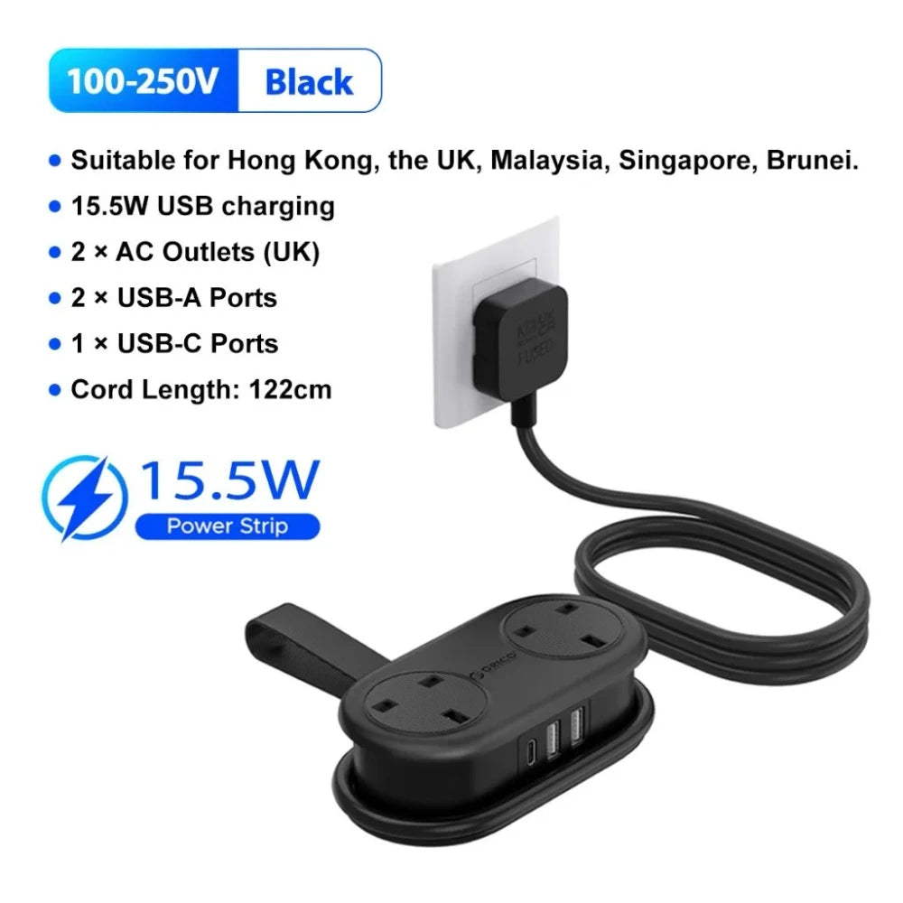 Ultra Portable Travel Power Strip