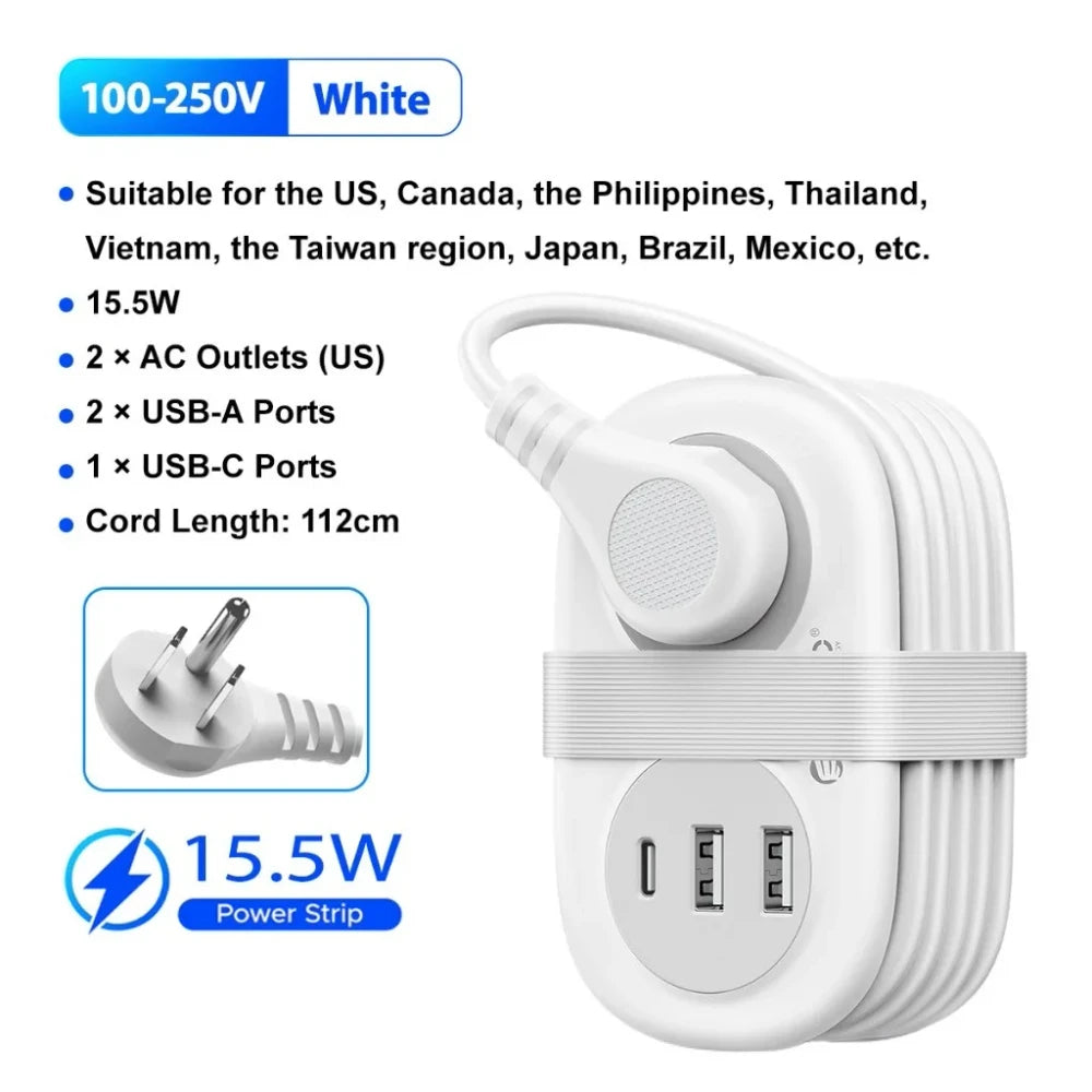 Ultra Portable Travel Power Strip