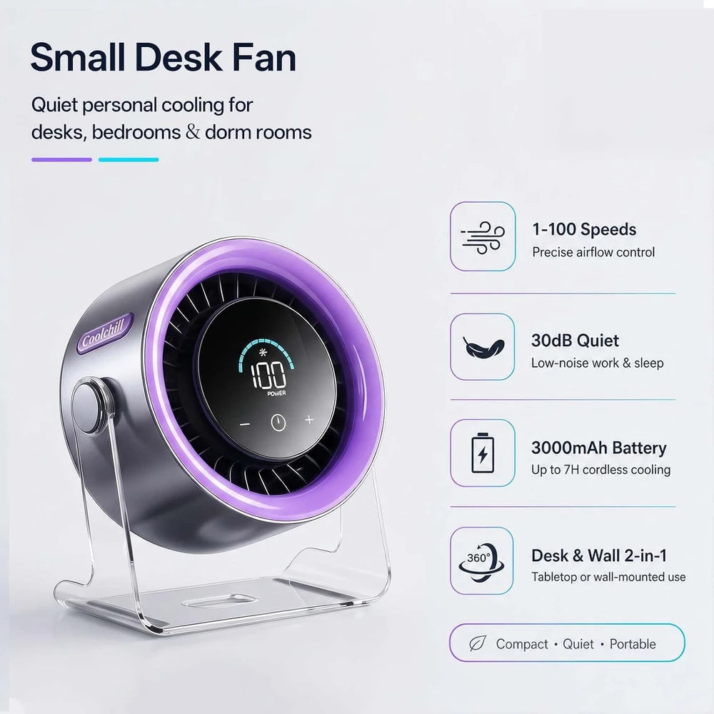 Coolhill Portable Desk Fan